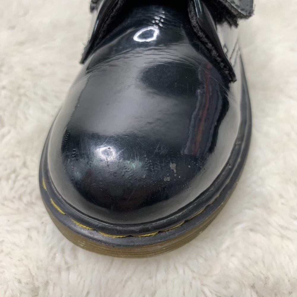 Dr Martens KAMRON T Kid's Black Patent Leather Shoes Size US 9/ EURO 26 - Picture 8 of 16